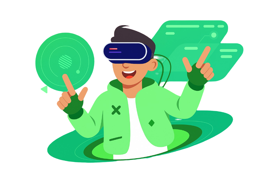 Person with VR headset